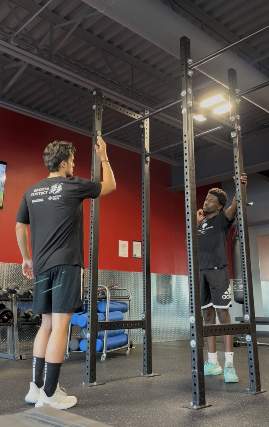 Corentin en séance de coaching